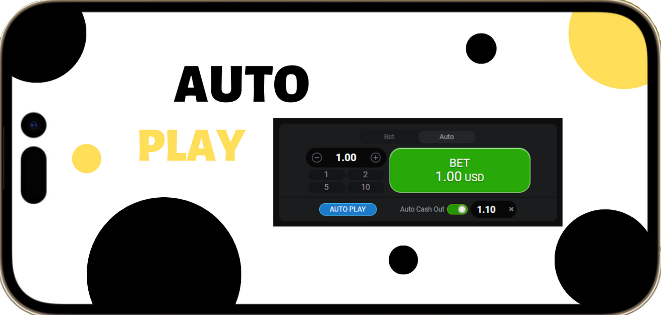 A black and white picture of an auto play button

