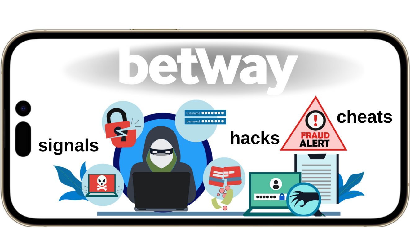 A cell phone with a picture of a hacker person on it who is trying to crack the casino game

